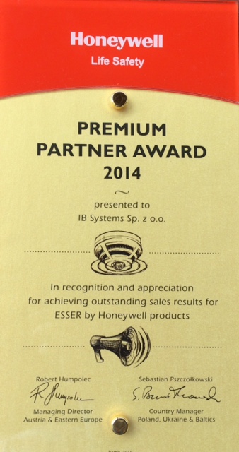 Ib systems premium partner award
